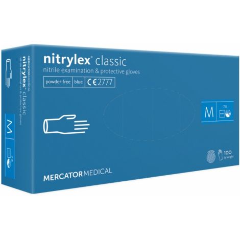 Rękawice nitrylowe bezpudrowe 100 sztuk Nitrylex Classic Textured rozmiar